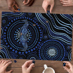 Australia Indigenous Puzzle Aboriginal Mustache - Aussie Hoodie