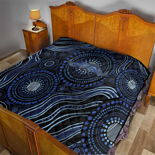 Australia Indigenous Quilt Aboriginal Mustache - Aussie Hoodie