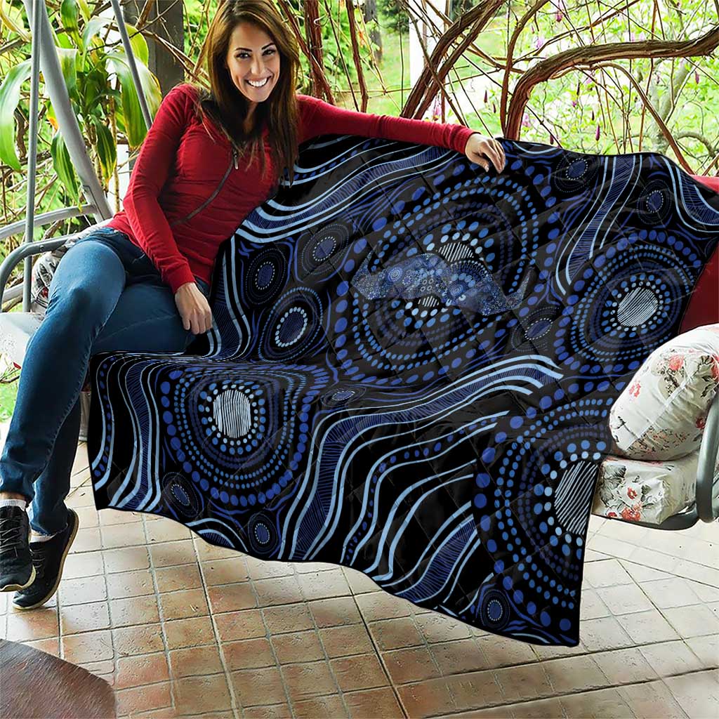 Australia Indigenous Quilt Aboriginal Mustache - Aussie Hoodie