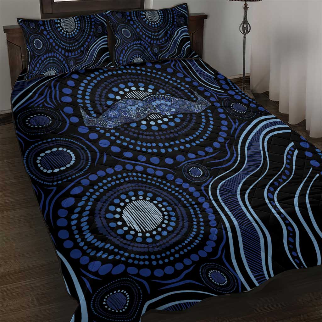 Australia Indigenous Quilt Bed Set Aboriginal Mustache - Aussie Hoodie