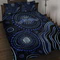 Australia Indigenous Quilt Bed Set Aboriginal Mustache - Aussie Hoodie