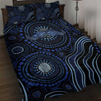 Australia Indigenous Quilt Bed Set Aboriginal Mustache - Aussie Hoodie
