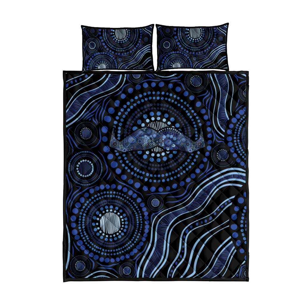 Australia Indigenous Quilt Bed Set Aboriginal Mustache - Aussie Hoodie
