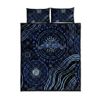 Australia Indigenous Quilt Bed Set Aboriginal Mustache - Aussie Hoodie