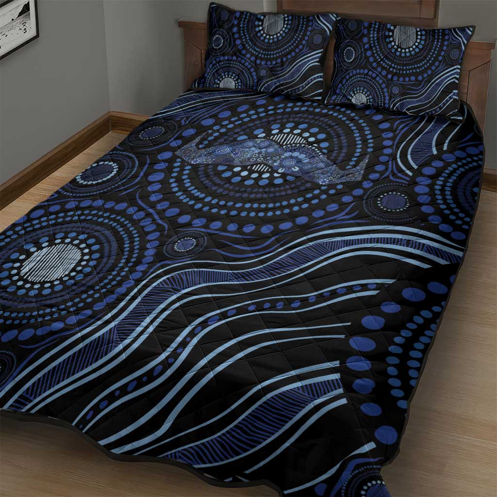 Australia Indigenous Quilt Bed Set Aboriginal Mustache - Aussie Hoodie
