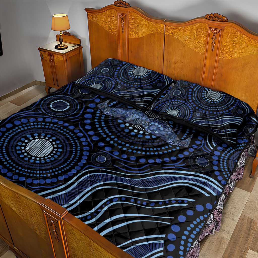 Australia Indigenous Quilt Bed Set Aboriginal Mustache - Aussie Hoodie