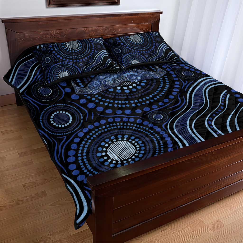 Australia Indigenous Quilt Bed Set Aboriginal Mustache - Aussie Hoodie
