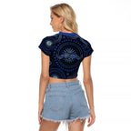 Australia Indigenous Raglan Cropped T Shirt Aboriginal Mustache - Aussie Hoodie