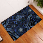 Australia Indigenous Rubber Doormat Aboriginal Mustache - Aussie Hoodie
