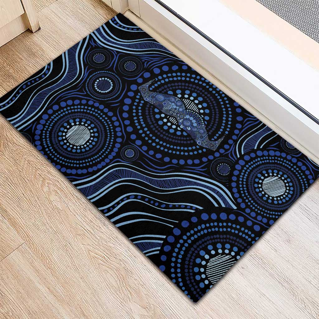Australia Indigenous Rubber Doormat Aboriginal Mustache - Aussie Hoodie
