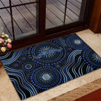 Australia Indigenous Rubber Doormat Aboriginal Mustache - Aussie Hoodie