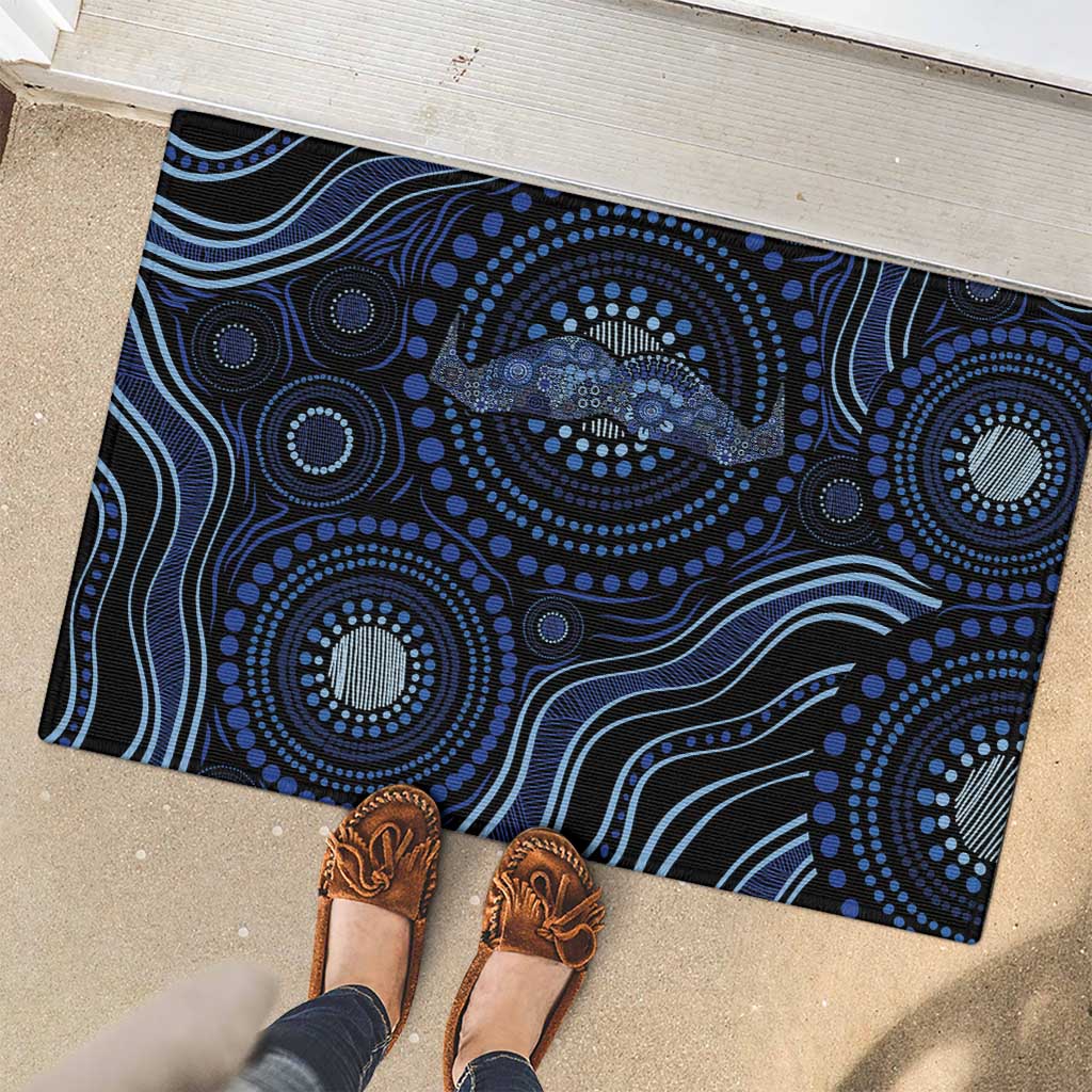 Australia Indigenous Rubber Doormat Aboriginal Mustache - Aussie Hoodie