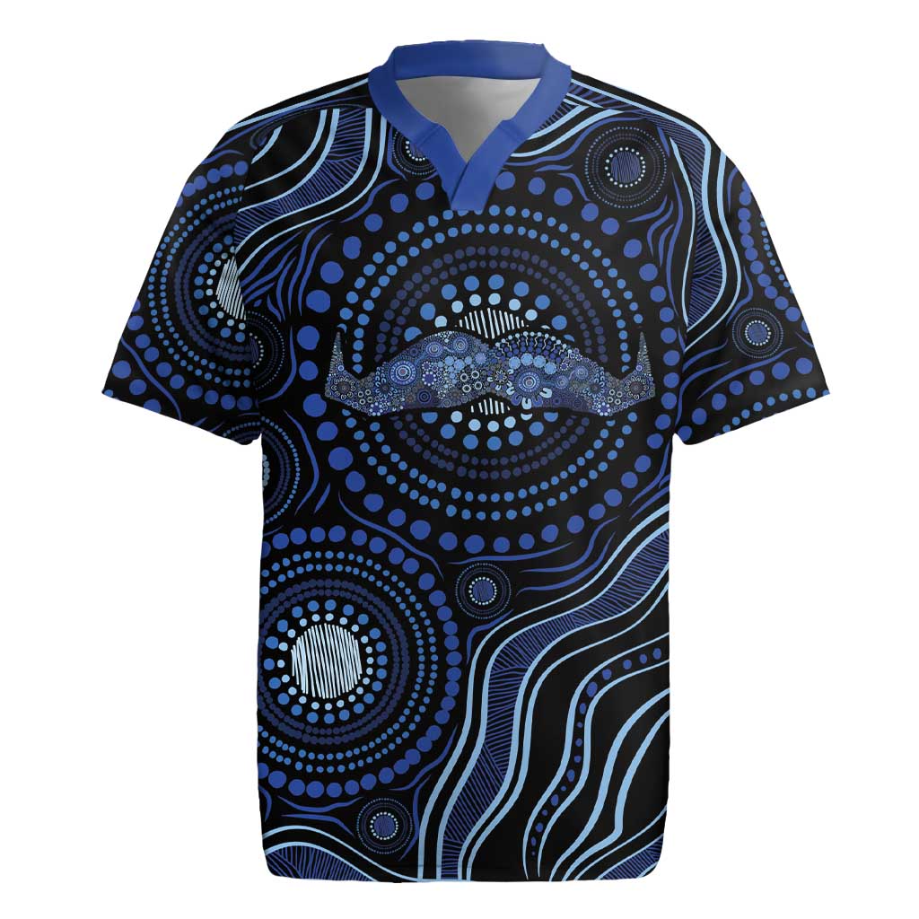 Australia Indigenous Rugby Jersey Aboriginal Mustache - Aussie Hoodie