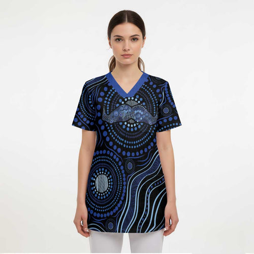 Australia Indigenous Scrub Top Aboriginal Mustache - Aussie Hoodie