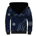 Australia Indigenous Sherpa Hoodie Aboriginal Mustache - Aussie Hoodie