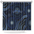 Australia Indigenous Shower Curtain Aboriginal Mustache - Aussie Hoodie