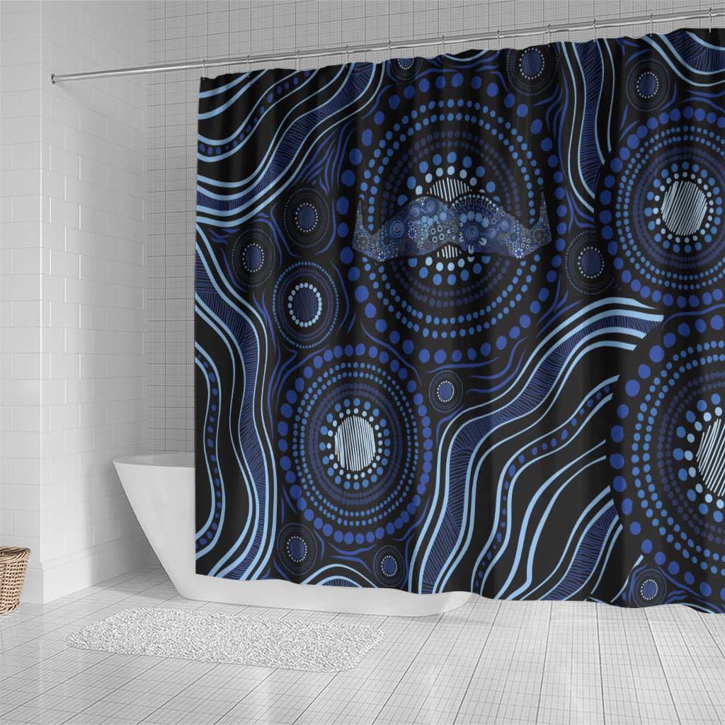 Australia Indigenous Shower Curtain Aboriginal Mustache - Aussie Hoodie