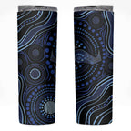 Australia Indigenous Skinny Tumbler Aboriginal Mustache - Aussie Hoodie