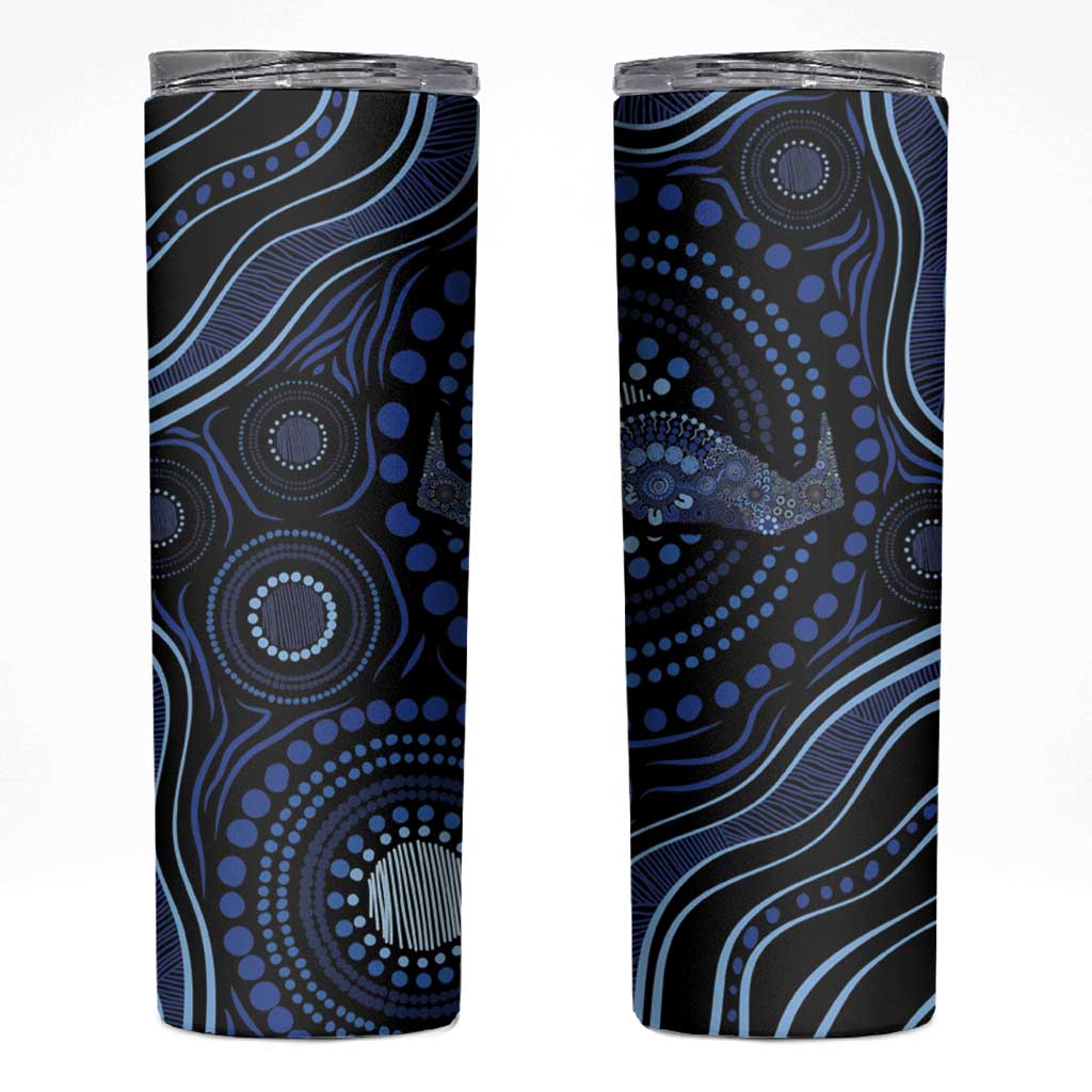 Australia Indigenous Skinny Tumbler Aboriginal Mustache - Aussie Hoodie