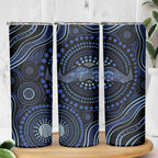 Australia Indigenous Skinny Tumbler Aboriginal Mustache - Aussie Hoodie