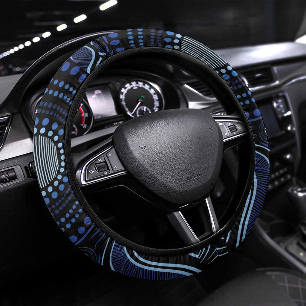 Australia Indigenous Steering Wheel Cover Aboriginal Mustache - Aussie Hoodie