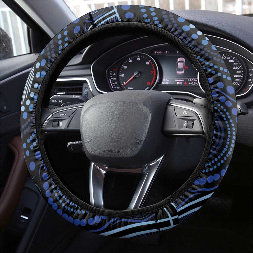 Australia Indigenous Steering Wheel Cover Aboriginal Mustache - Aussie Hoodie