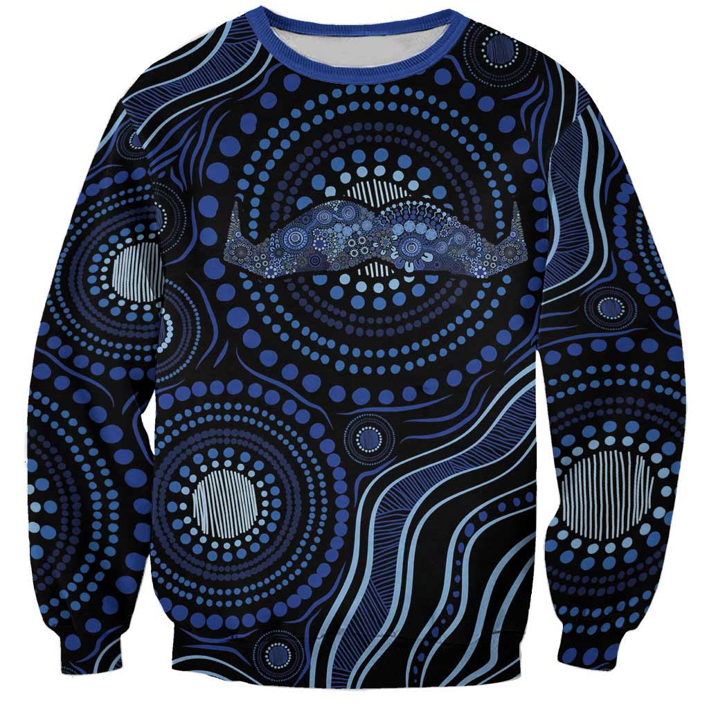 Australia Indigenous Sweatshirt Aboriginal Mustache - Aussie Hoodie