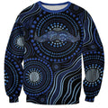Australia Indigenous Sweatshirt Aboriginal Mustache - Aussie Hoodie