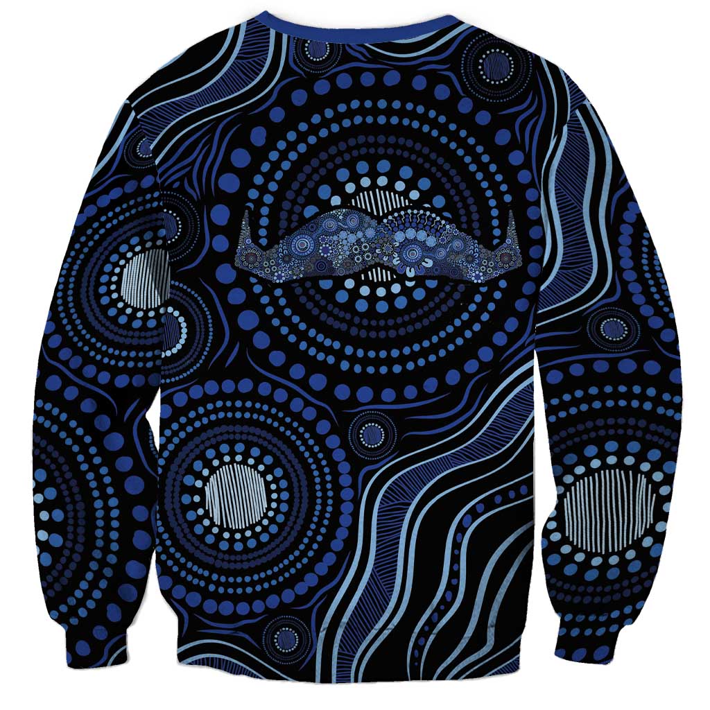 Australia Indigenous Sweatshirt Aboriginal Mustache - Aussie Hoodie