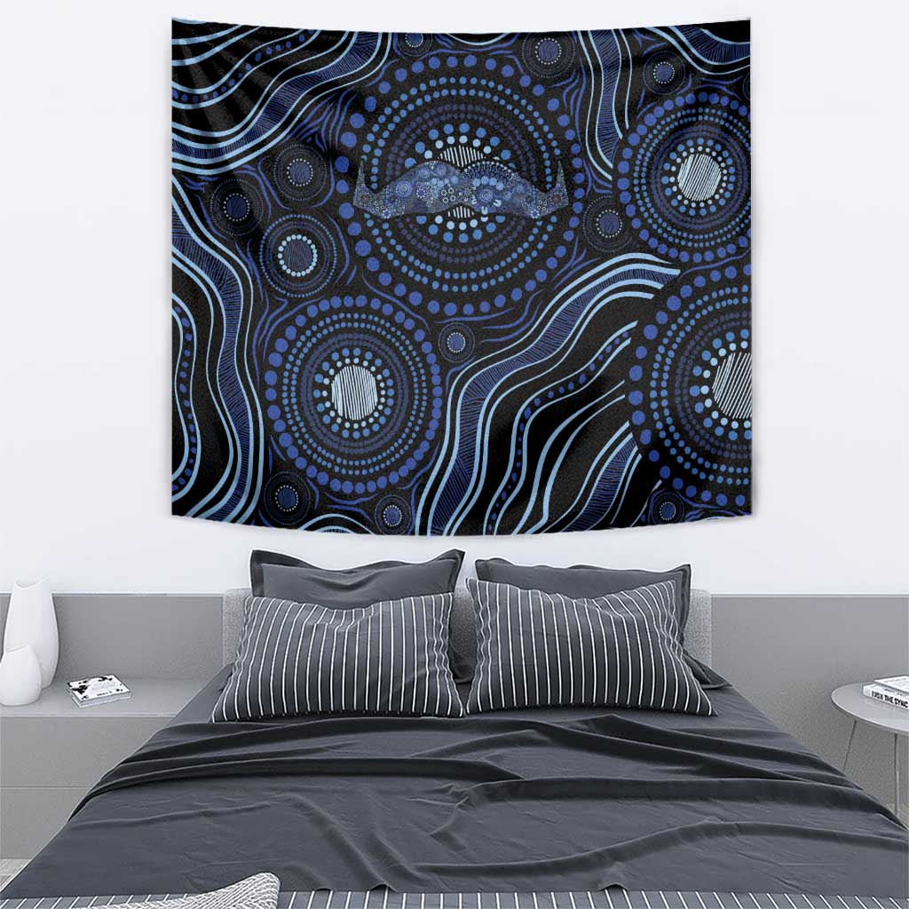 Australia Indigenous Tapestry Aboriginal Mustache - Aussie Hoodie