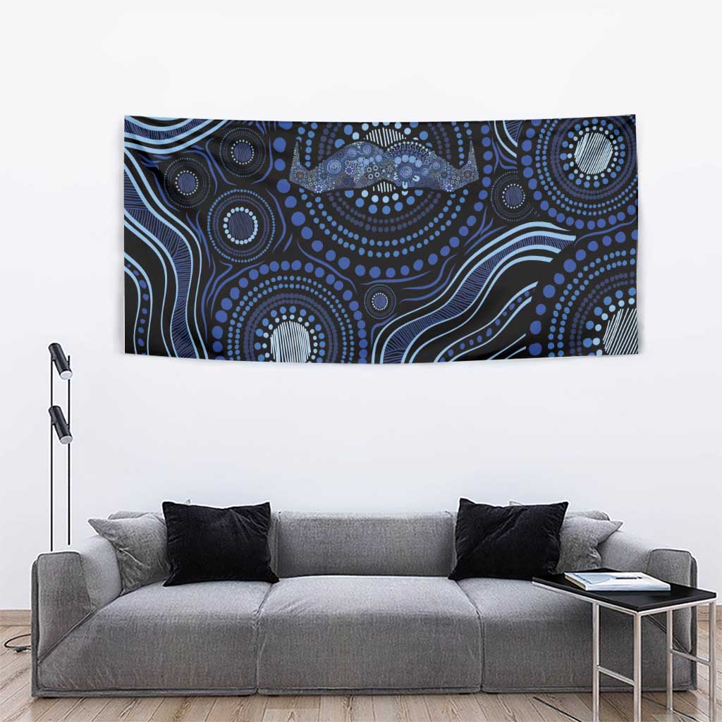 Australia Indigenous Tapestry Aboriginal Mustache - Aussie Hoodie