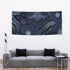 Australia Indigenous Tapestry Aboriginal Mustache - Aussie Hoodie