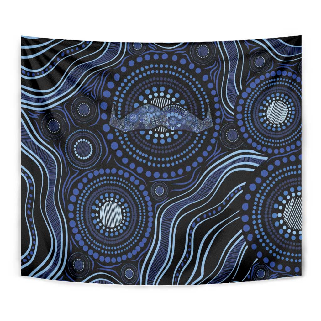 Australia Indigenous Tapestry Aboriginal Mustache - Aussie Hoodie