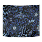 Australia Indigenous Tapestry Aboriginal Mustache - Aussie Hoodie