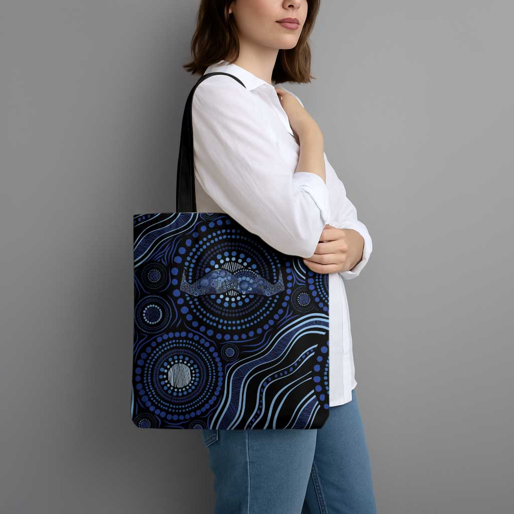 Australia Indigenous Tote Bag Aboriginal Mustache - Aussie Hoodie