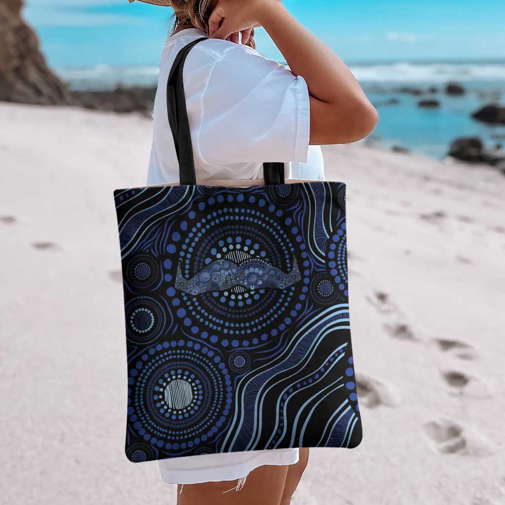 Australia Indigenous Tote Bag Aboriginal Mustache - Aussie Hoodie