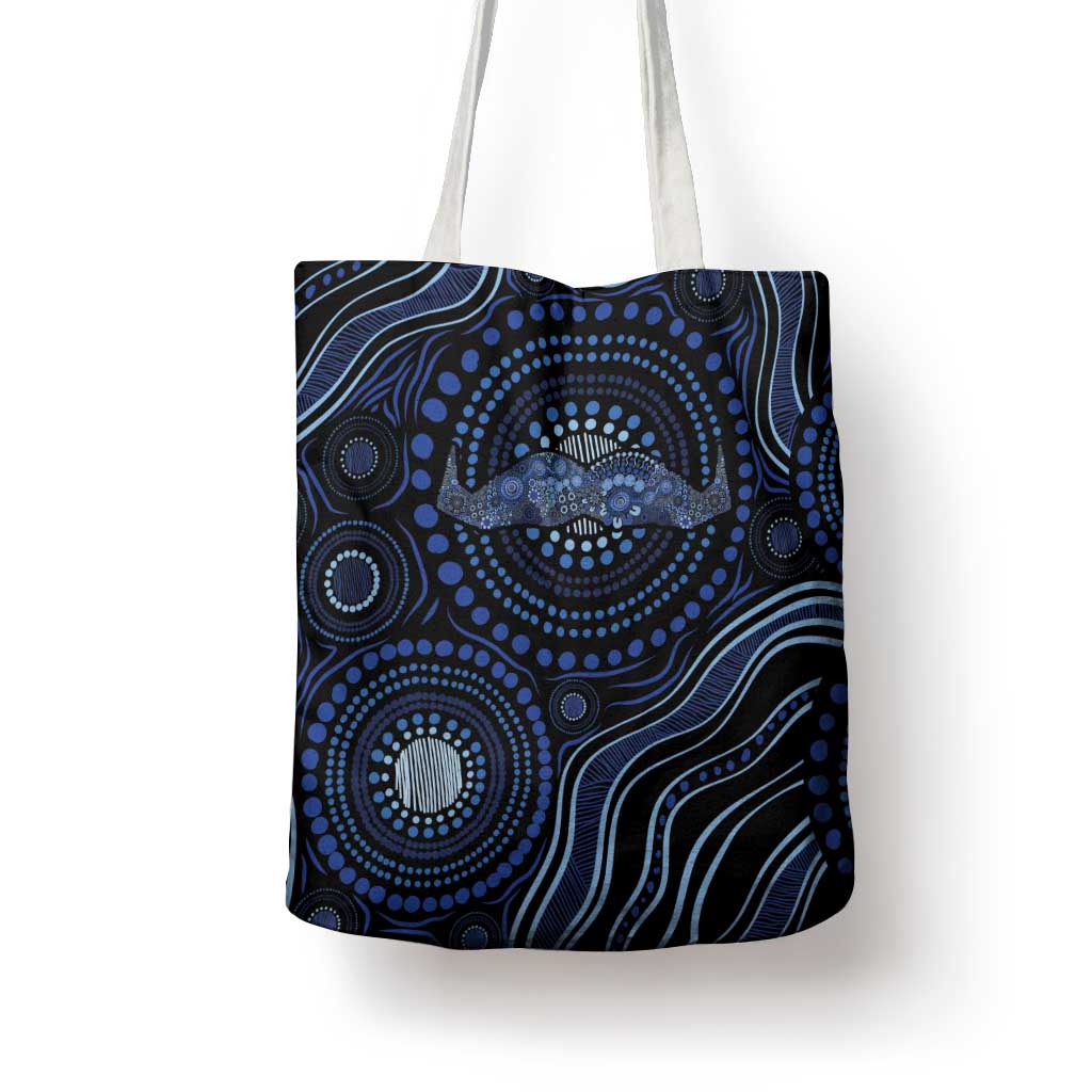 Australia Indigenous Tote Bag Aboriginal Mustache - Aussie Hoodie