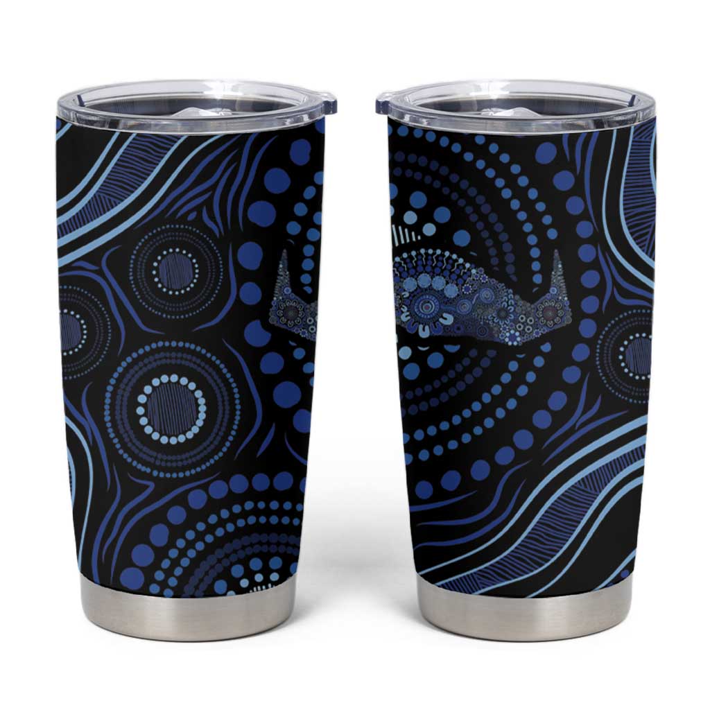 Australia Indigenous Tumbler Cup Aboriginal Mustache - Aussie Hoodie