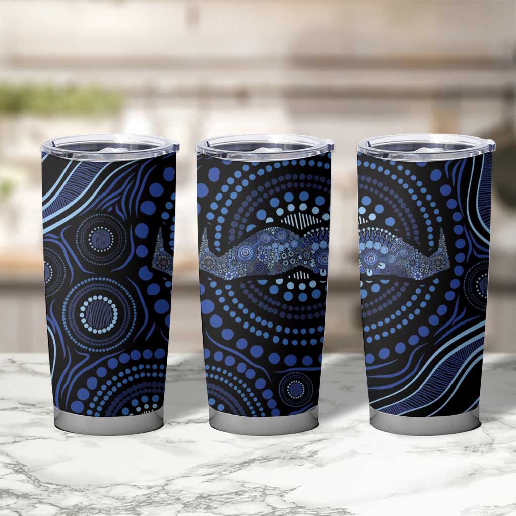 Australia Indigenous Tumbler Cup Aboriginal Mustache - Aussie Hoodie