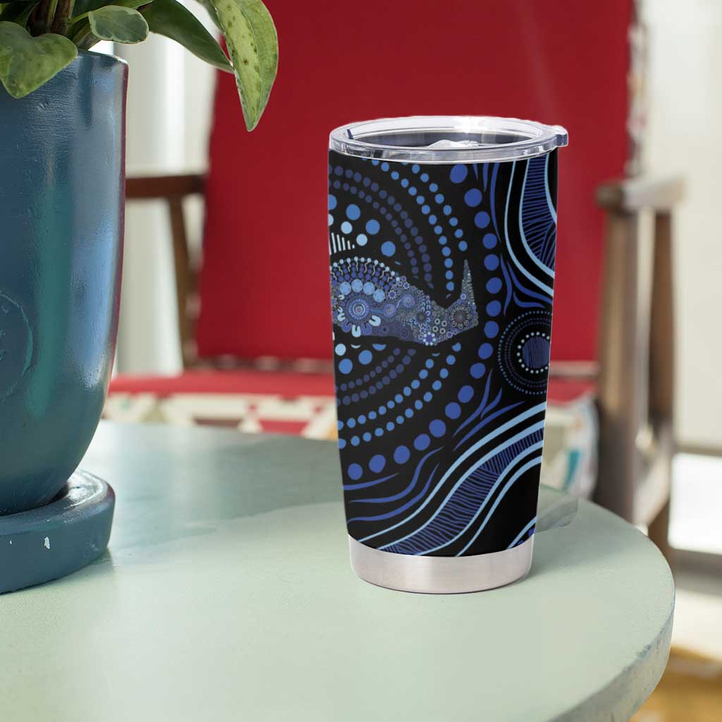Australia Indigenous Tumbler Cup Aboriginal Mustache - Aussie Hoodie