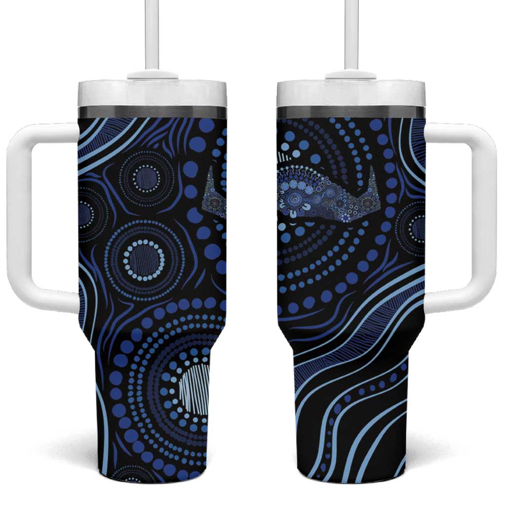 Australia Indigenous Tumbler With Handle Aboriginal Mustache - Aussie Hoodie