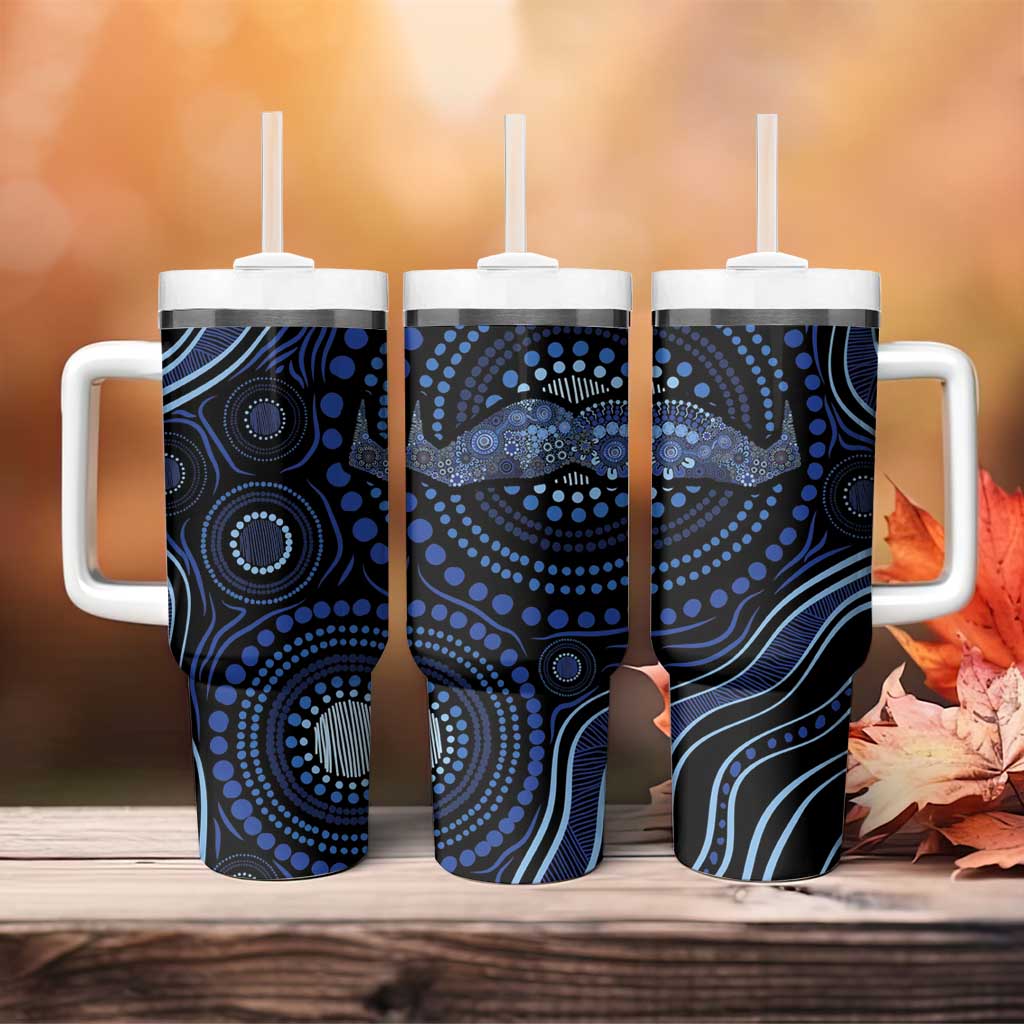 Australia Indigenous Tumbler With Handle Aboriginal Mustache - Aussie Hoodie