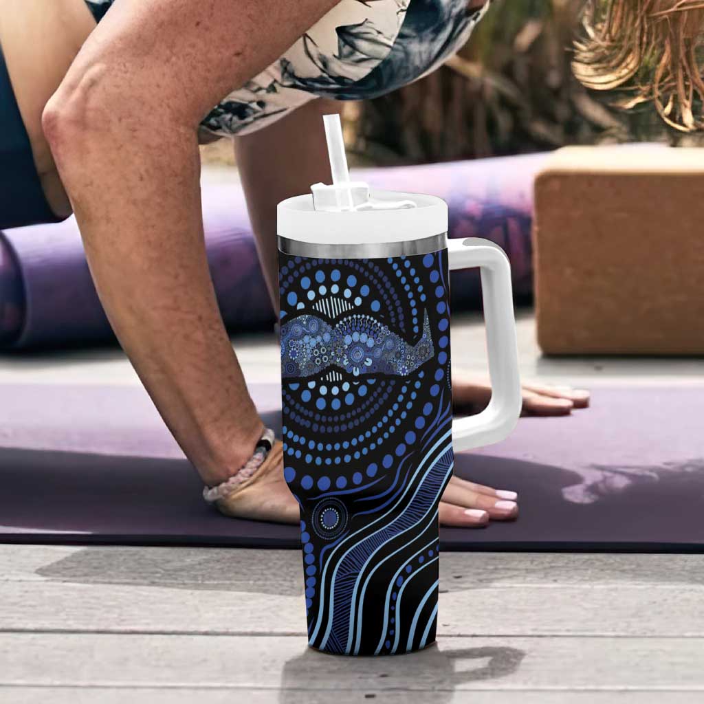 Australia Indigenous Tumbler With Handle Aboriginal Mustache - Aussie Hoodie