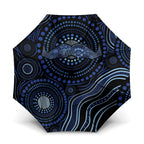 Australia Indigenous Umbrella Aboriginal Mustache - Aussie Hoodie