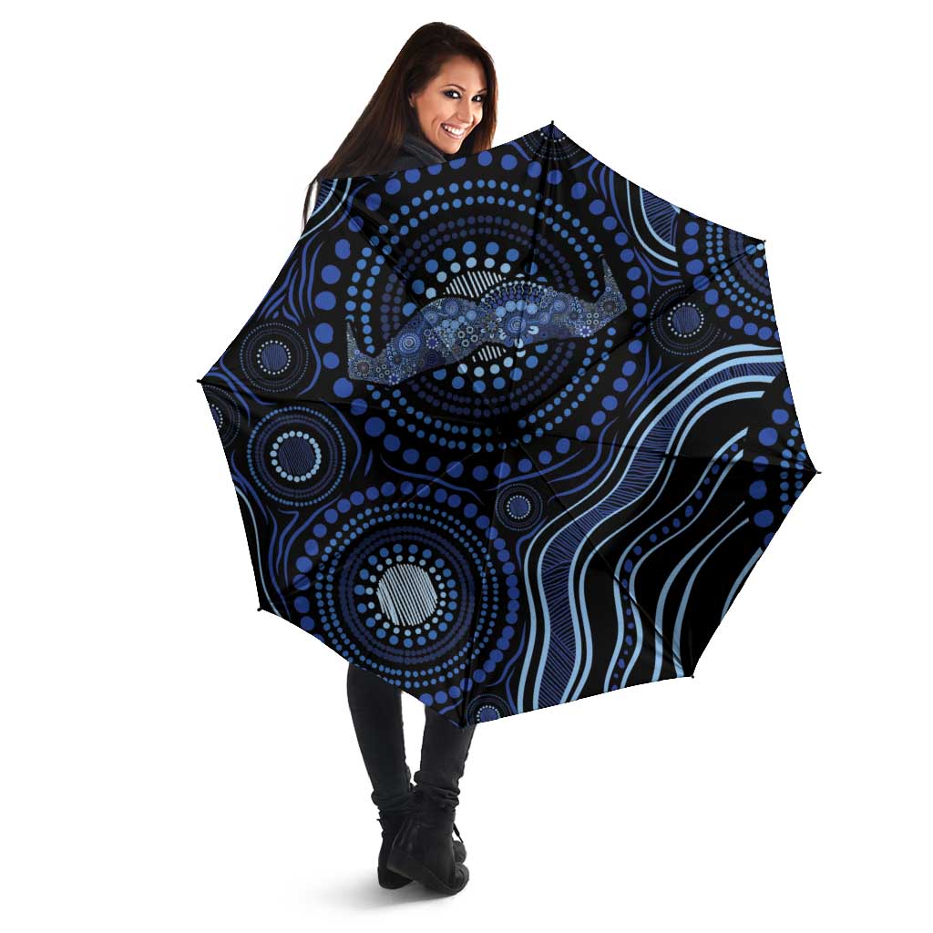 Australia Indigenous Umbrella Aboriginal Mustache - Aussie Hoodie