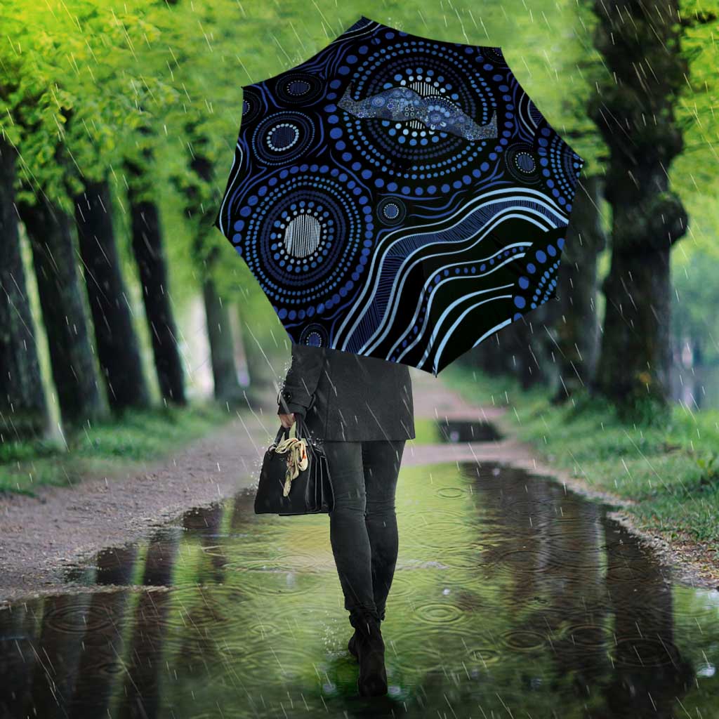 Australia Indigenous Umbrella Aboriginal Mustache - Aussie Hoodie