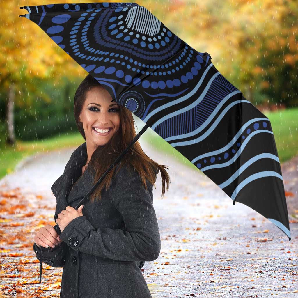 Australia Indigenous Umbrella Aboriginal Mustache - Aussie Hoodie