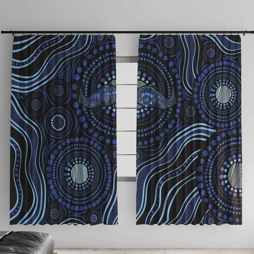 Australia Indigenous Window Curtain Aboriginal Mustache - Aussie Hoodie