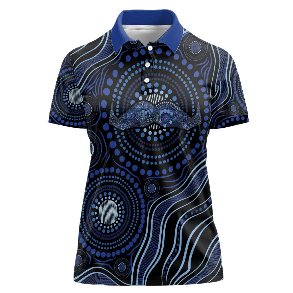 Australia Indigenous Women Polo Shirt Aboriginal Mustache - Aussie Hoodie