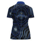 Australia Indigenous Women Polo Shirt Aboriginal Mustache - Aussie Hoodie